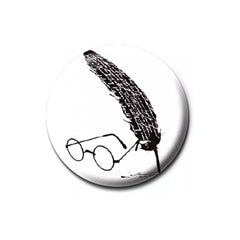 Harry Potter - Glasses & Feather Button Badge - أكسسوار