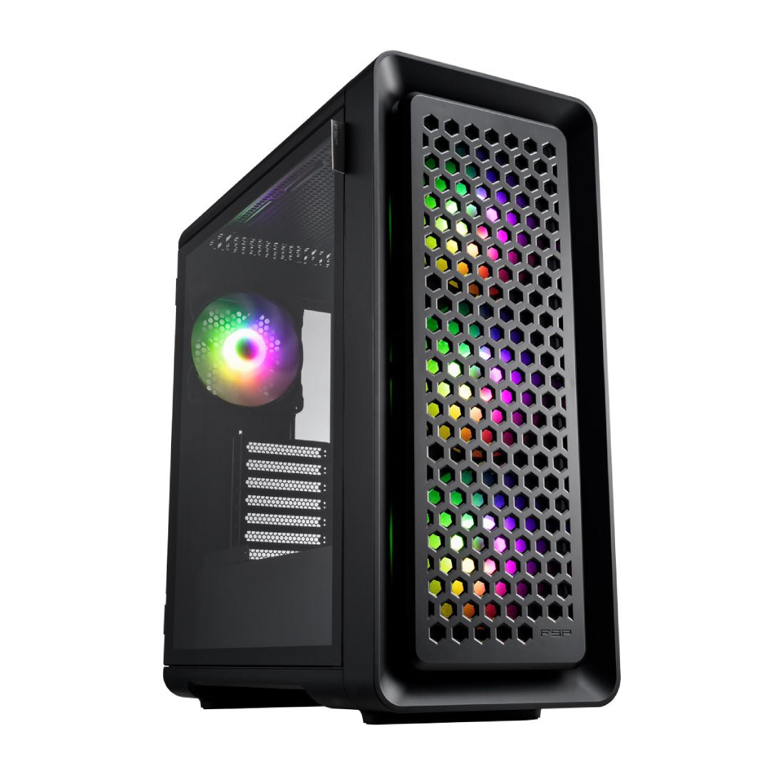 FSP CUT593P ATX Mid Tower Case - Black - صندوق FSP CUT593P ATX Mid Tower Case - Black - صندوق