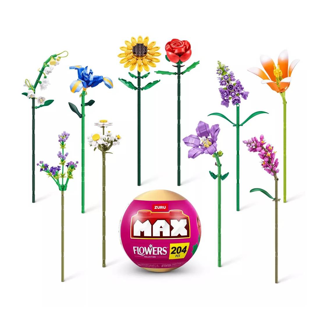 Zuru MAX Build More Flowers Capsule - Long Flowers - Series 1 - لعبة - Store 974 Electronics WLL  | ستور٩٧٤ للالكترونيات ذ.م.م