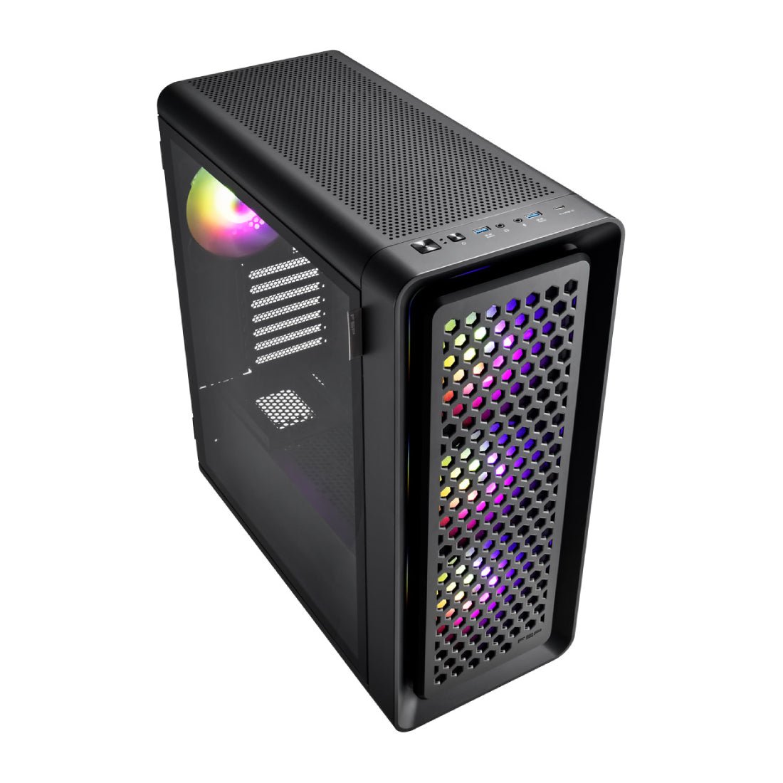 FSP CUT593P ATX Mid Tower Case - Black - صندوق FSP CUT593P ATX Mid Tower Case - Black - صندوق