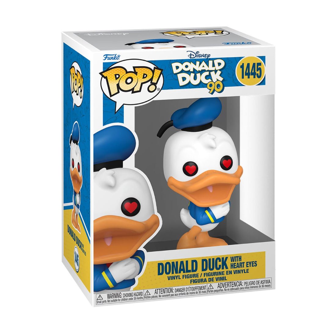 Funko Pop! Disney: Donald Duck 90th - Donald Duck (Heart Eyes) #1445 - دمية - Store 974 | ستور ٩٧٤