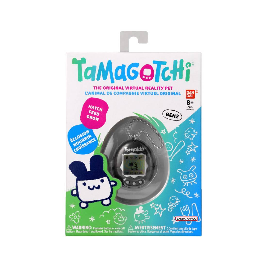 Bandai Original Tamagotchi Original Black Style Virtual Pet - لعبة - Store 974 | ستور ٩٧٤