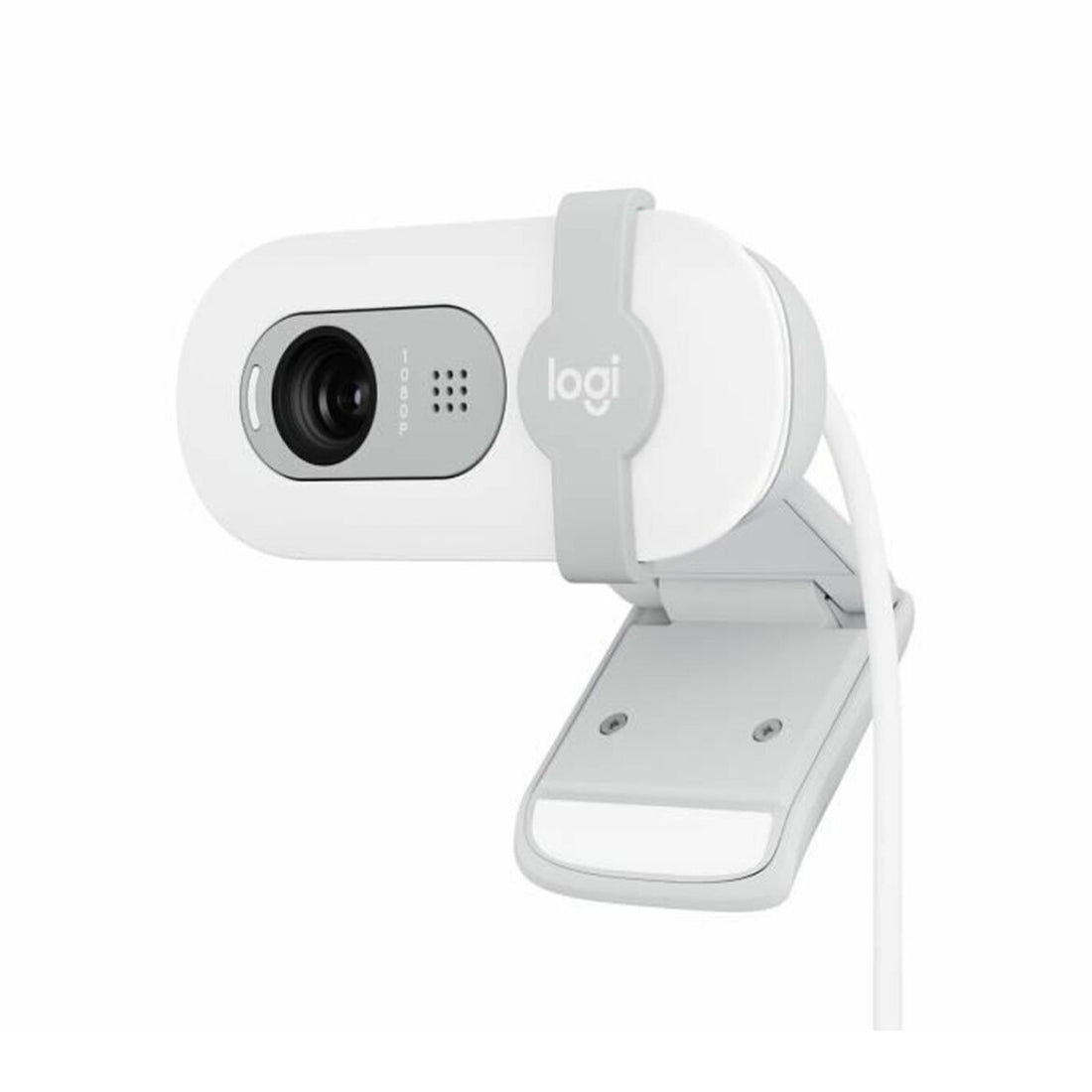 Logitech Brio 100 Full HD 1080P Webcam - Off White - كاميرا - Store 974 | ستور ٩٧٤