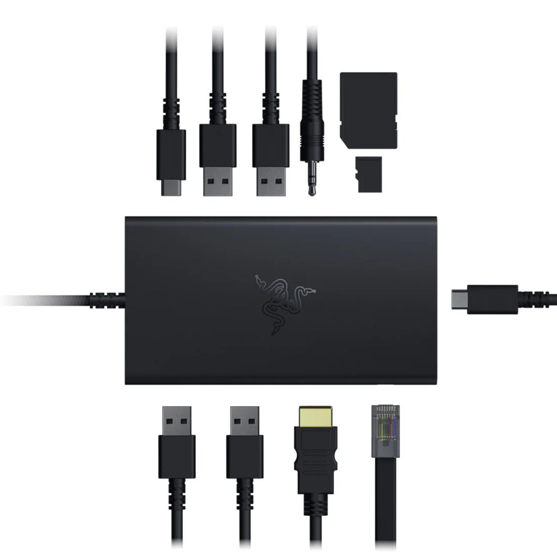 Razer USB C Dock 11 in 1 Multiport Adapter - محول - Store 974 | ستور ٩٧٤