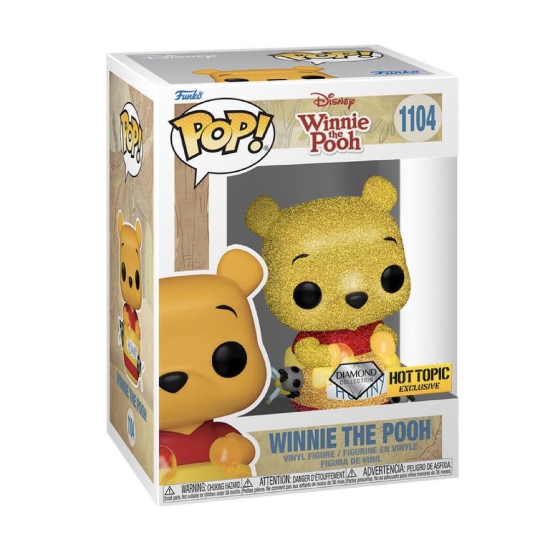 Funko Pop! Disney: Pooh with Honey Pot (DLGT)(Exc) #1104 - دمية - Store 974 | ستور ٩٧٤