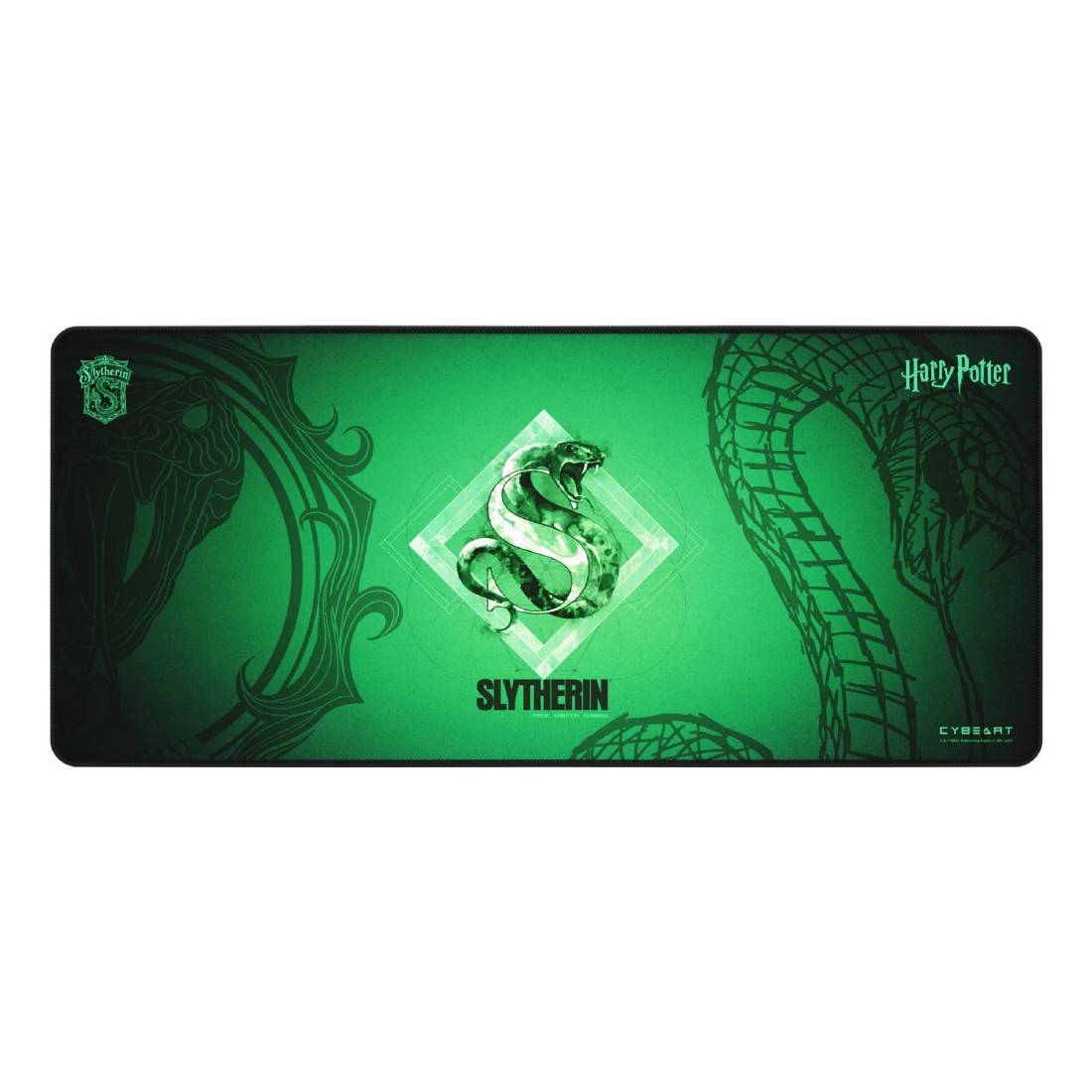 Cybeart Licensed Slytherin Rapid XXL Gaming MousePad - Slytherin Edition - حصيرة فأرة - Store 974 | ستور ٩٧٤