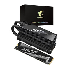 Gigabyte Aorus Gen5 2TB NVMe M.2 12000 Internal SSD with Heatsink - مساحة تخزين