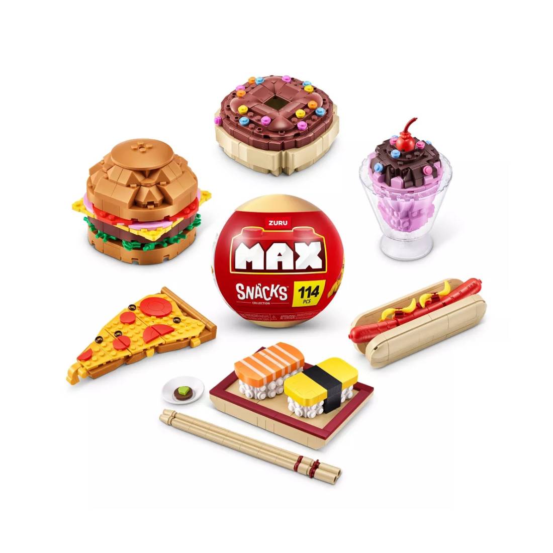Zuru MAX Build More Snacks Capsule - Series 1 - لعبة - Store 974 Electronics WLL  | ستور٩٧٤ للالكترونيات ذ.م.م