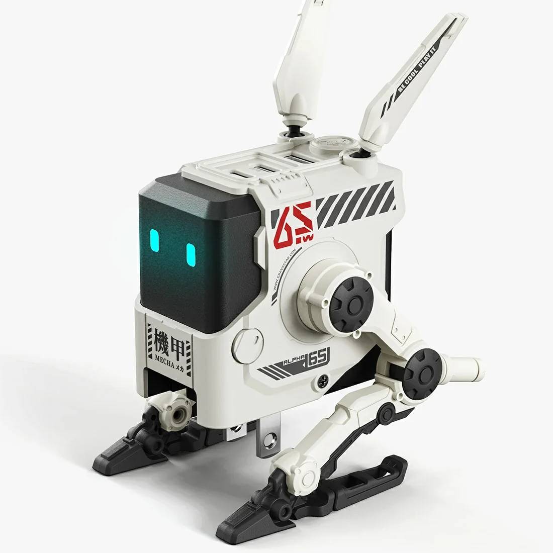 GravaStar Alpha65 65W GaN Fast Charger_EU&UK Plug - Dawn White - شاحن - Store 974 Electronics WLL | ستور٩٧٤ للالكترونيات ذ.م.م