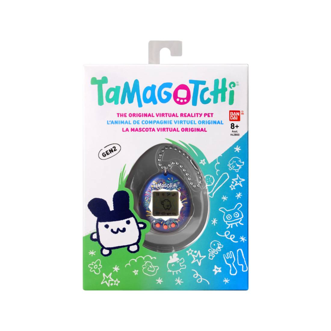 Bandai Original Tamagotchi FireWorks Style Virtual Pet - لعبة - Store 974 | ستور ٩٧٤