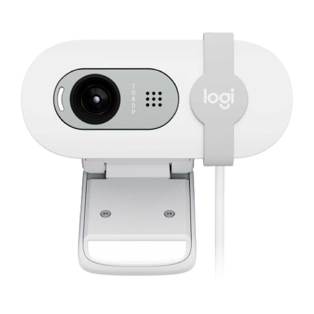 Logitech Brio 100 Full HD 1080P Webcam - Off White - كاميرا - Store 974 | ستور ٩٧٤