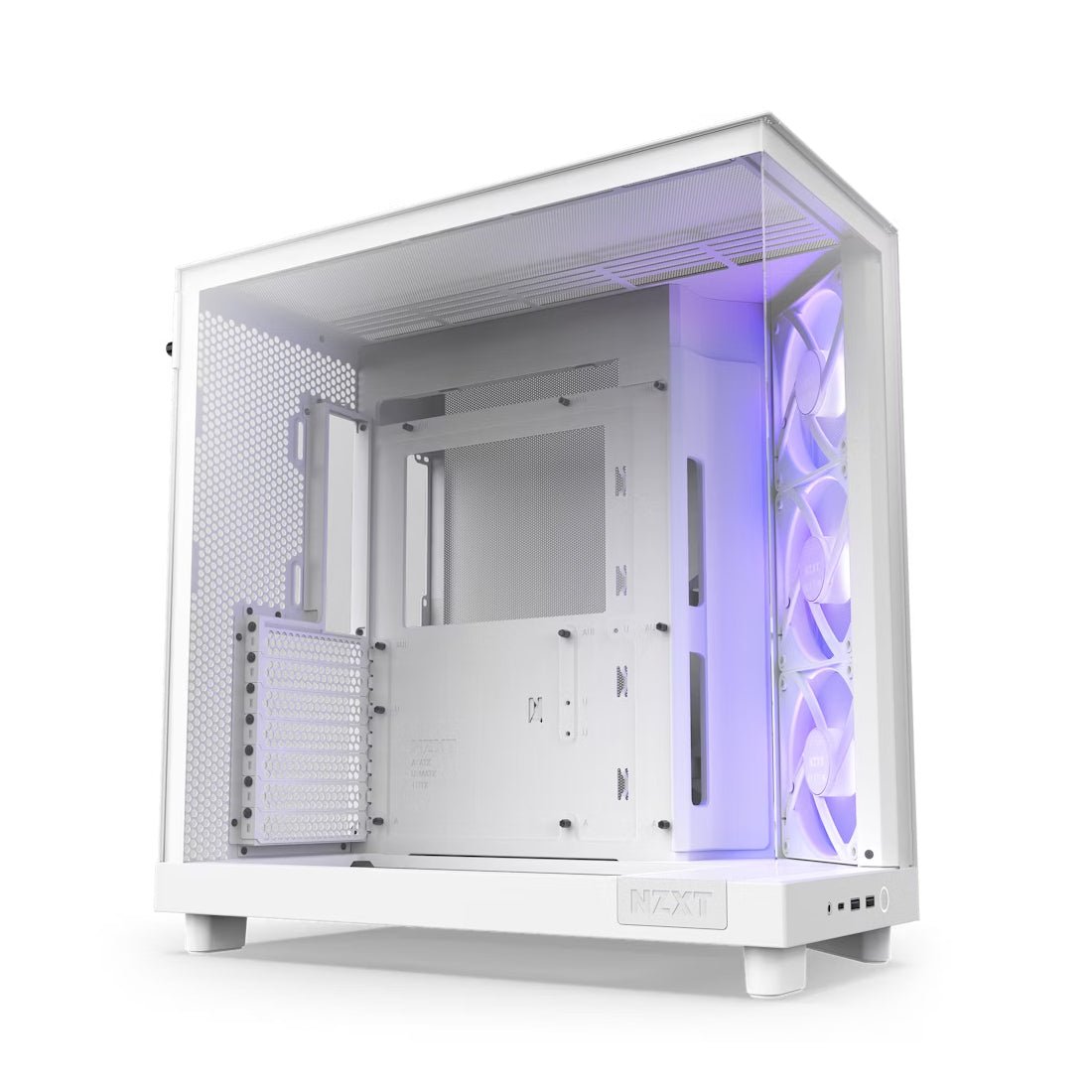NZXT H6 Flow RGB ATX Mid Tower Case - White - صندوق - Store 974 | ستور ٩٧٤