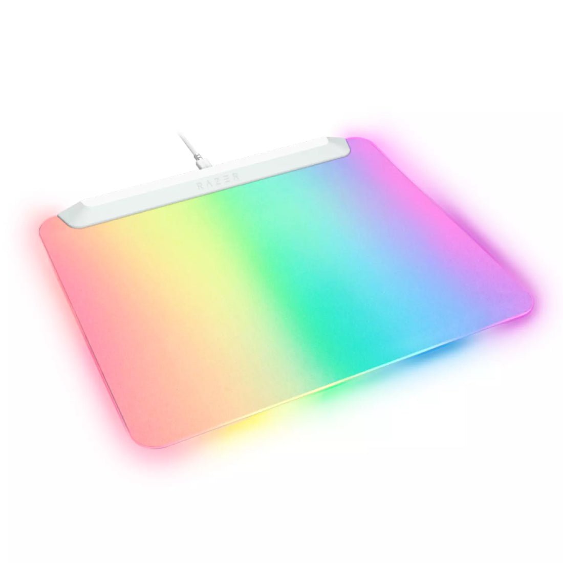 Razer Firefly V2 Pro Multi - zone Chroma Gaming Mouse Pad - White - حصيرة فأرة - Store 974 | ستور ٩٧٤