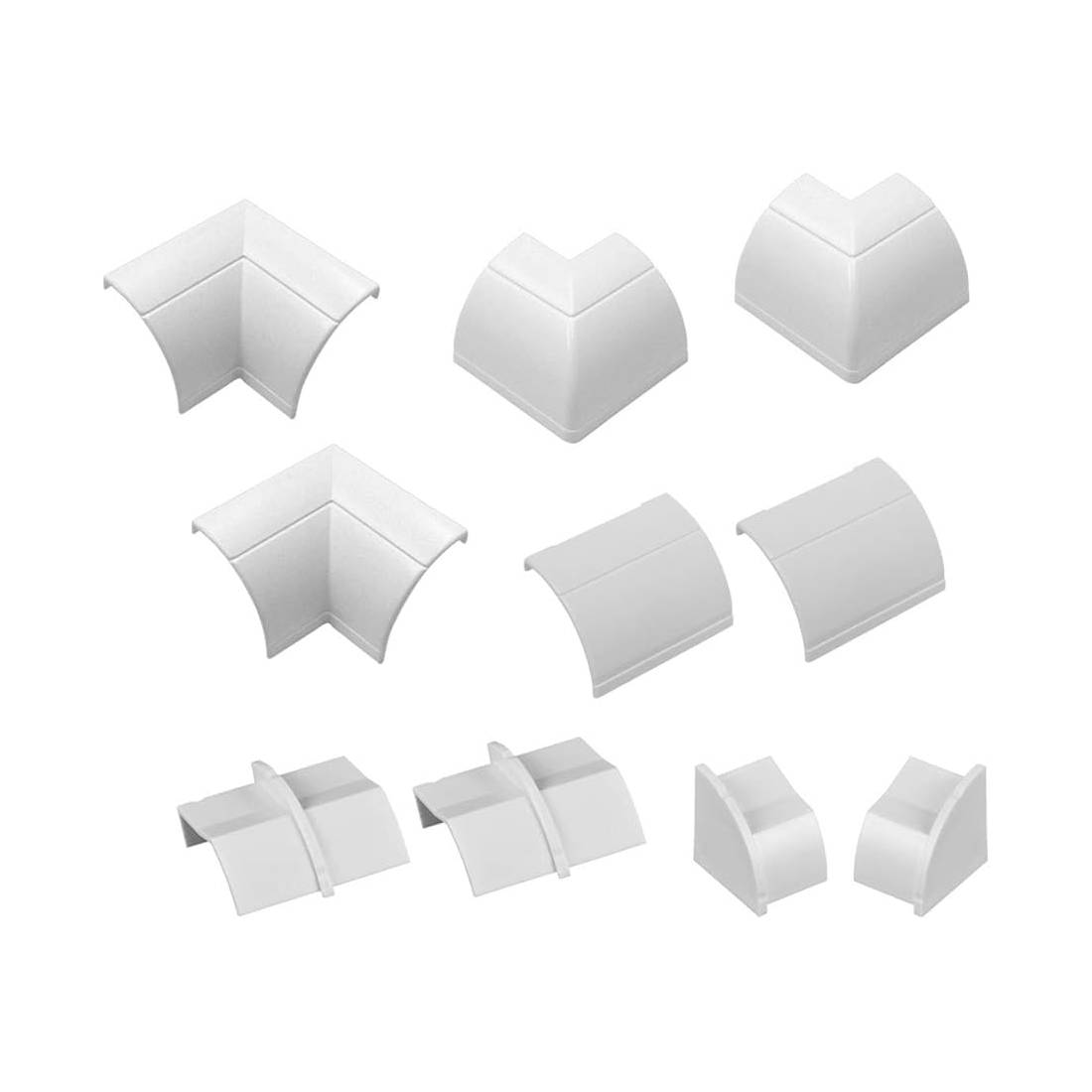 D-Line Cable Duct Accessory Multipack 22mm X 22mm - White - أكسسوارات D-Line Cable Duct Accessory Multipack 22mm X 22mm - White - أكسسوارات