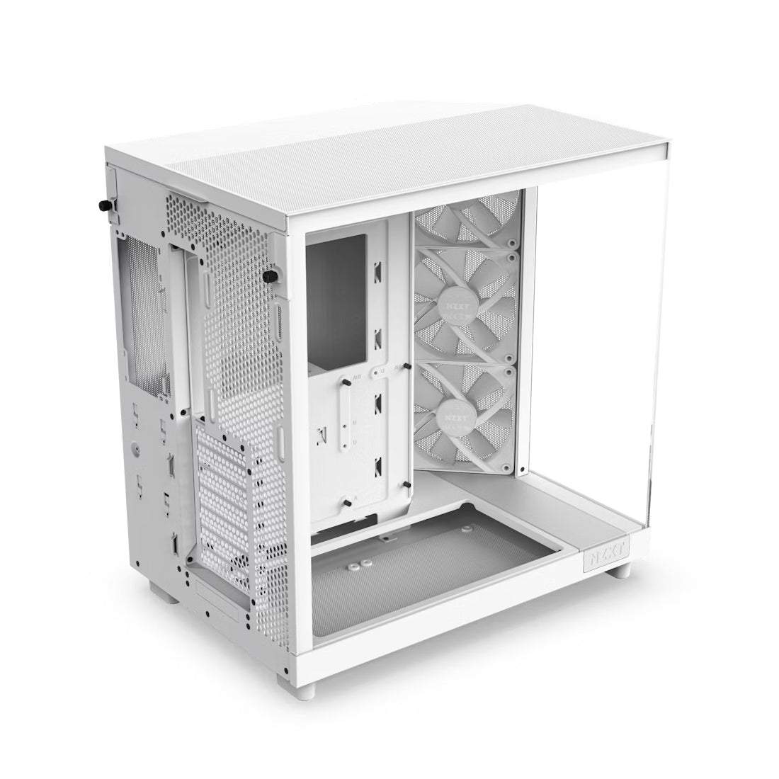 NZXT H6 Flow RGB ATX Mid Tower Case - White - صندوق - Store 974 | ستور ٩٧٤
