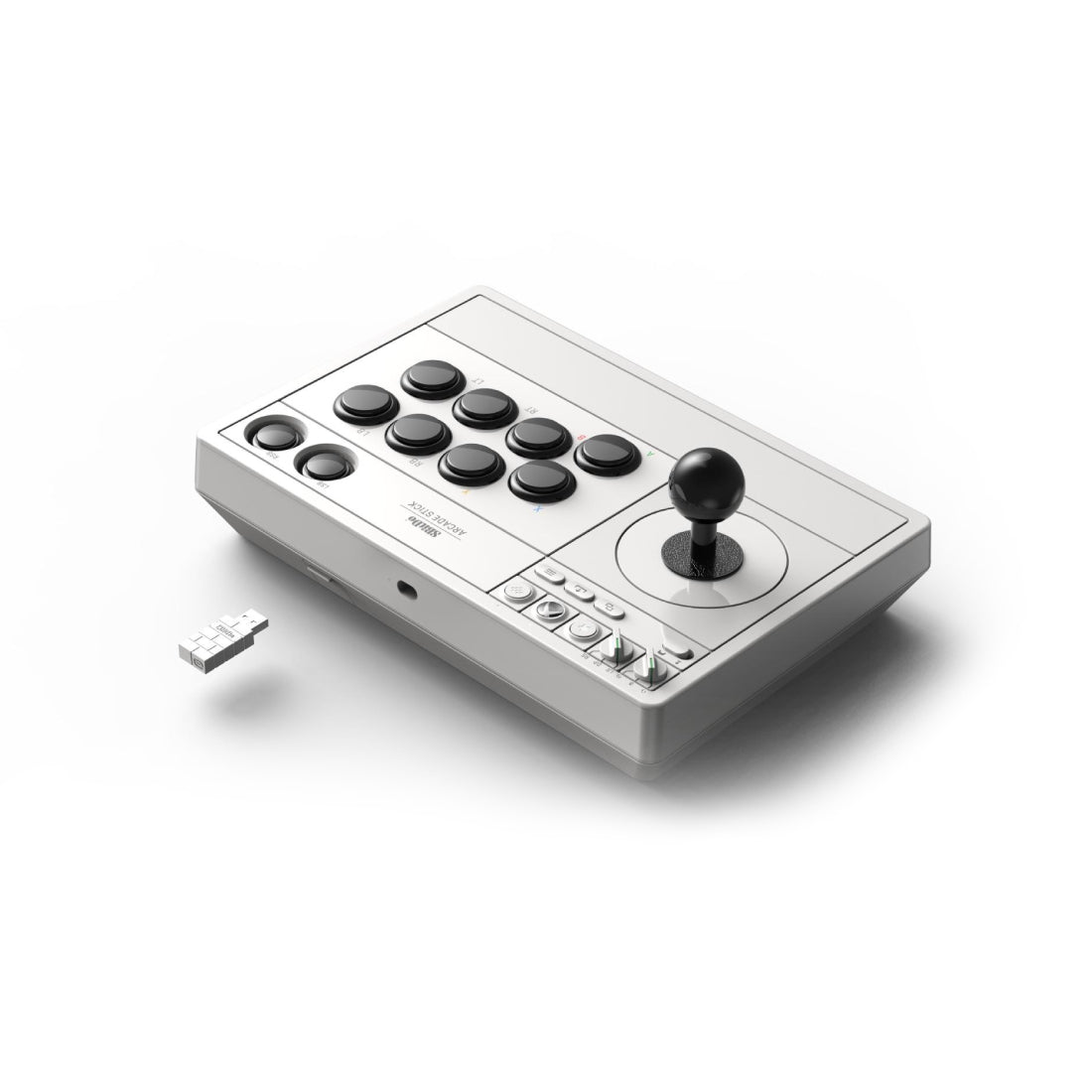 8Bitdo Wireless Arcade Stick - Xbox Series & PC - White - ماكينة ألعاب - Store 974 | ستور ٩٧٤
