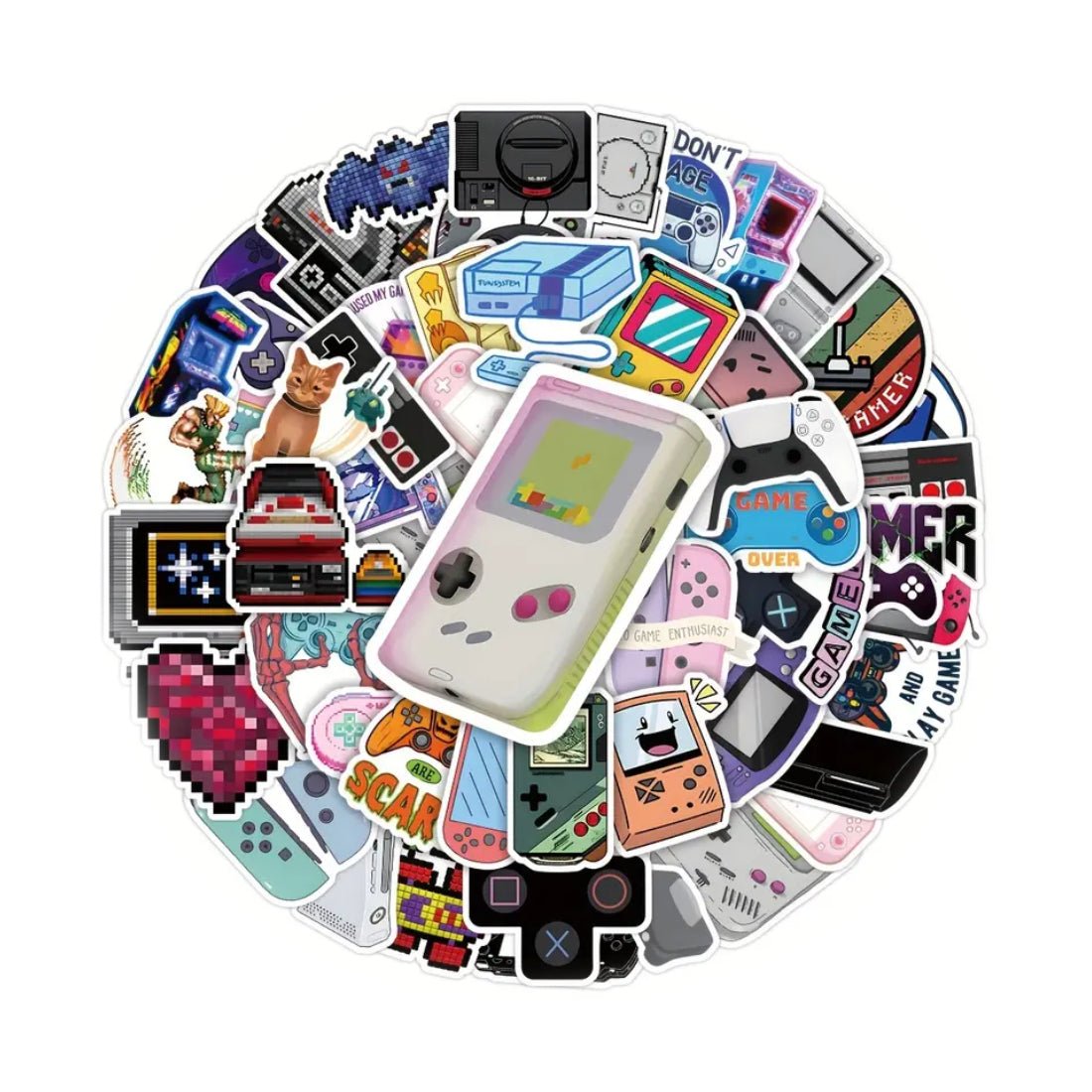 Game Playing Stickers For Games Console - 50 Pieces - ستيكر - Store 974 | ستور ٩٧٤