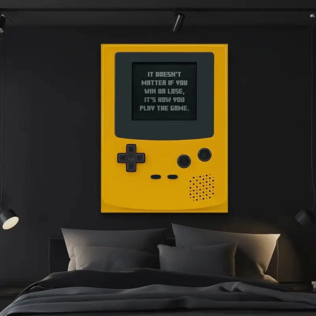 Retro Gaming Inspirational Quotes Canvas Art Poster (40x1x60cm) - ملصق Retro Gaming Inspirational Quotes Canvas Art Poster (40x1x60cm) - ملصق