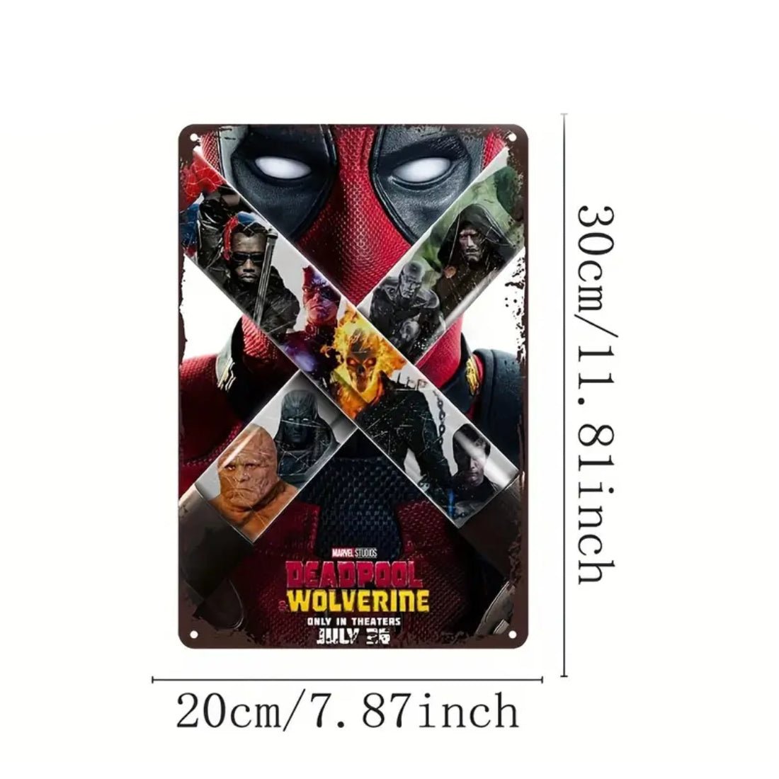 Marvel'S Wolverine & Deadpool Aluminum Wall Poster - A001 (20x1x30cm) - ملصق - Store 974 | ستور ٩٧٤