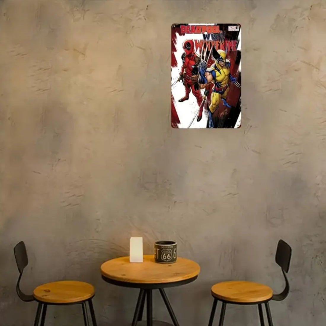 Marvel Deadpool vs Wolverine Aluminum Sign (20x1x30cm) - ملصق - Store 974 | ستور ٩٧٤