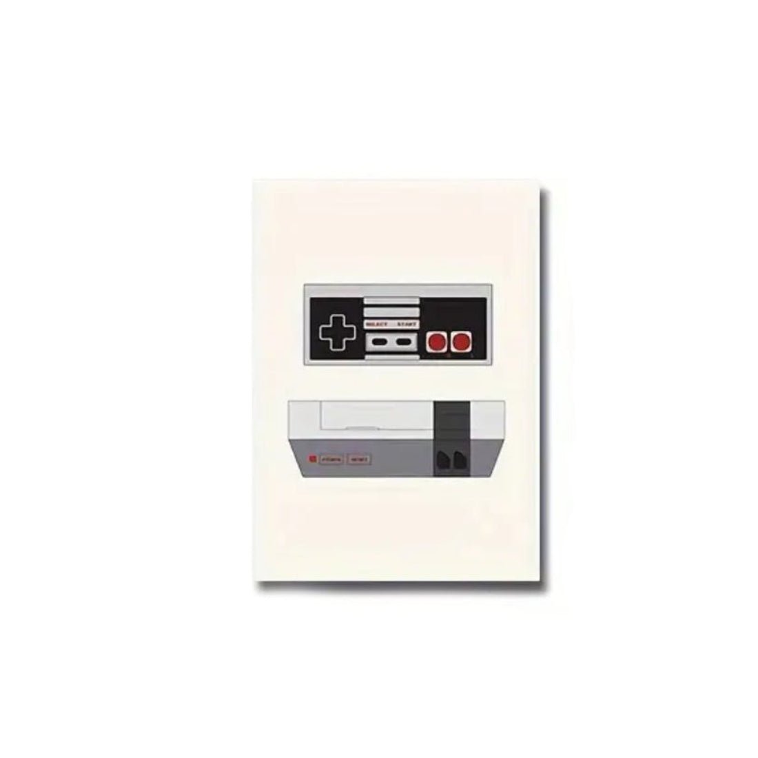 Classic Consoles Modern Art Poster (50x1x70cm) - NES - ملصق