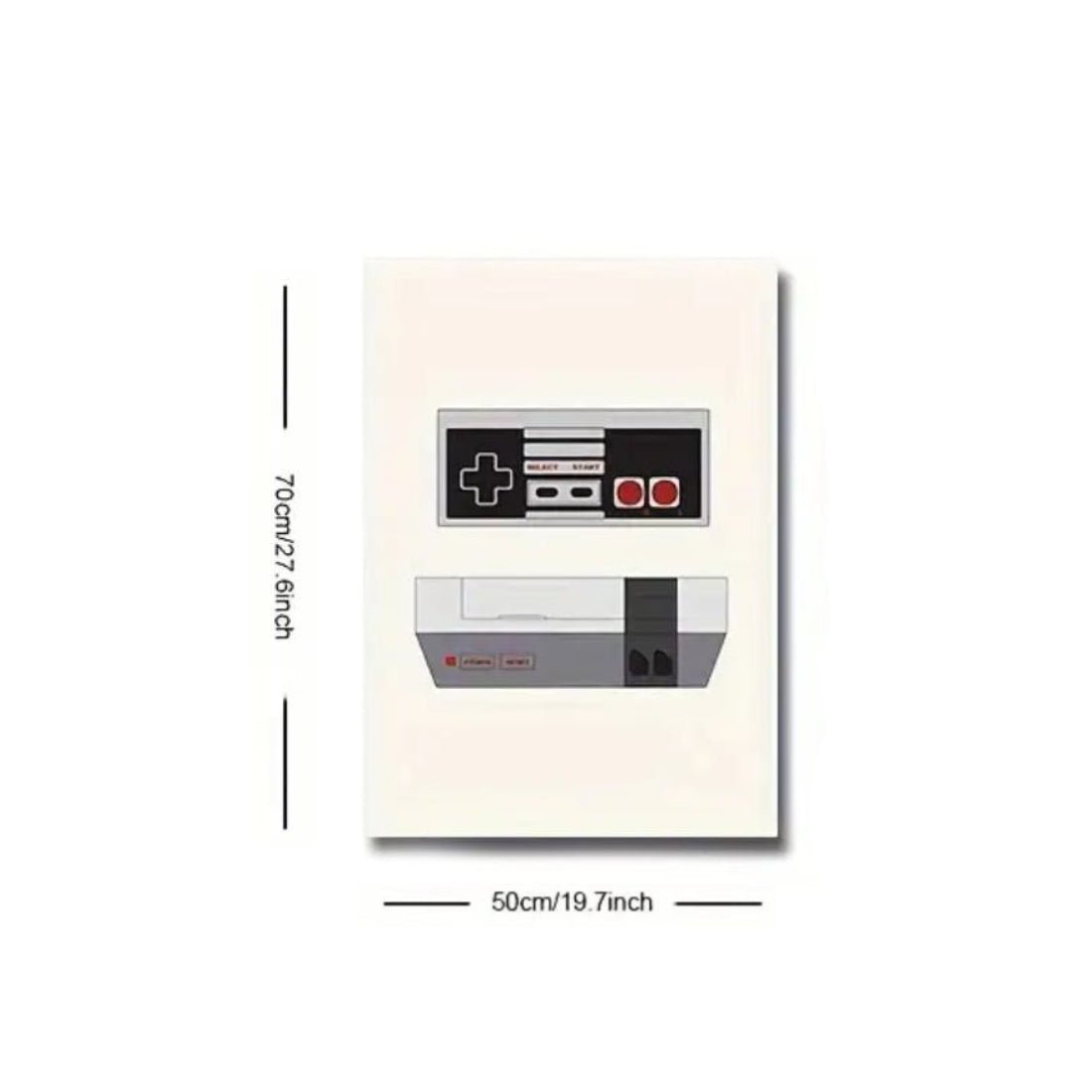 Classic Consoles Modern Art Poster (50x1x70cm) - NES - ملصق - Store 974 | ستور ٩٧٤