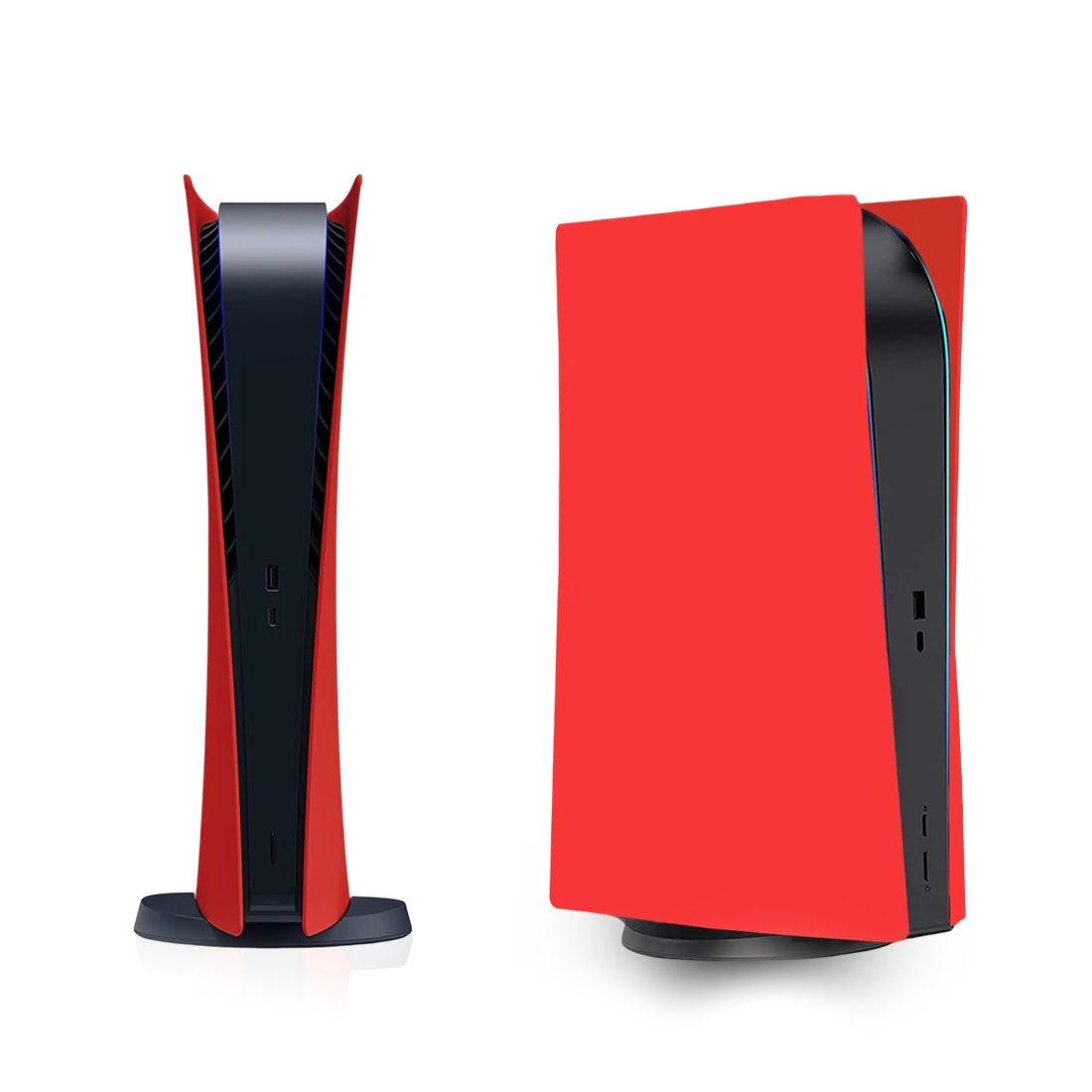 Faceplate Standard Plastic Cover For Playstation 5 - Digital Edition - Red   - أكسسوار - Store 974 | ستور ٩٧٤