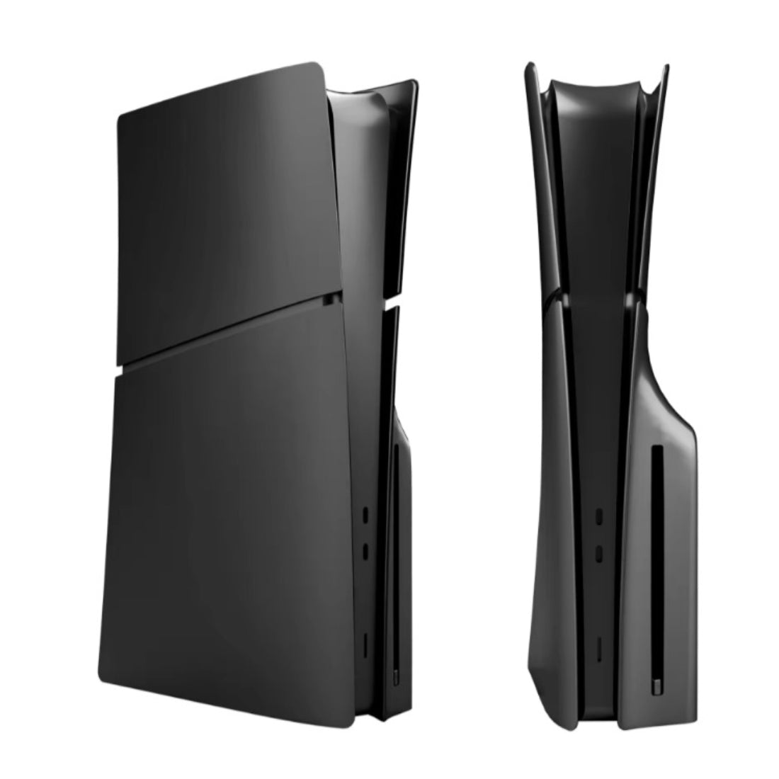 Faceplate Slim Plastic Cover For Playstation 5 - Disc Edition - Black - أكسسوار