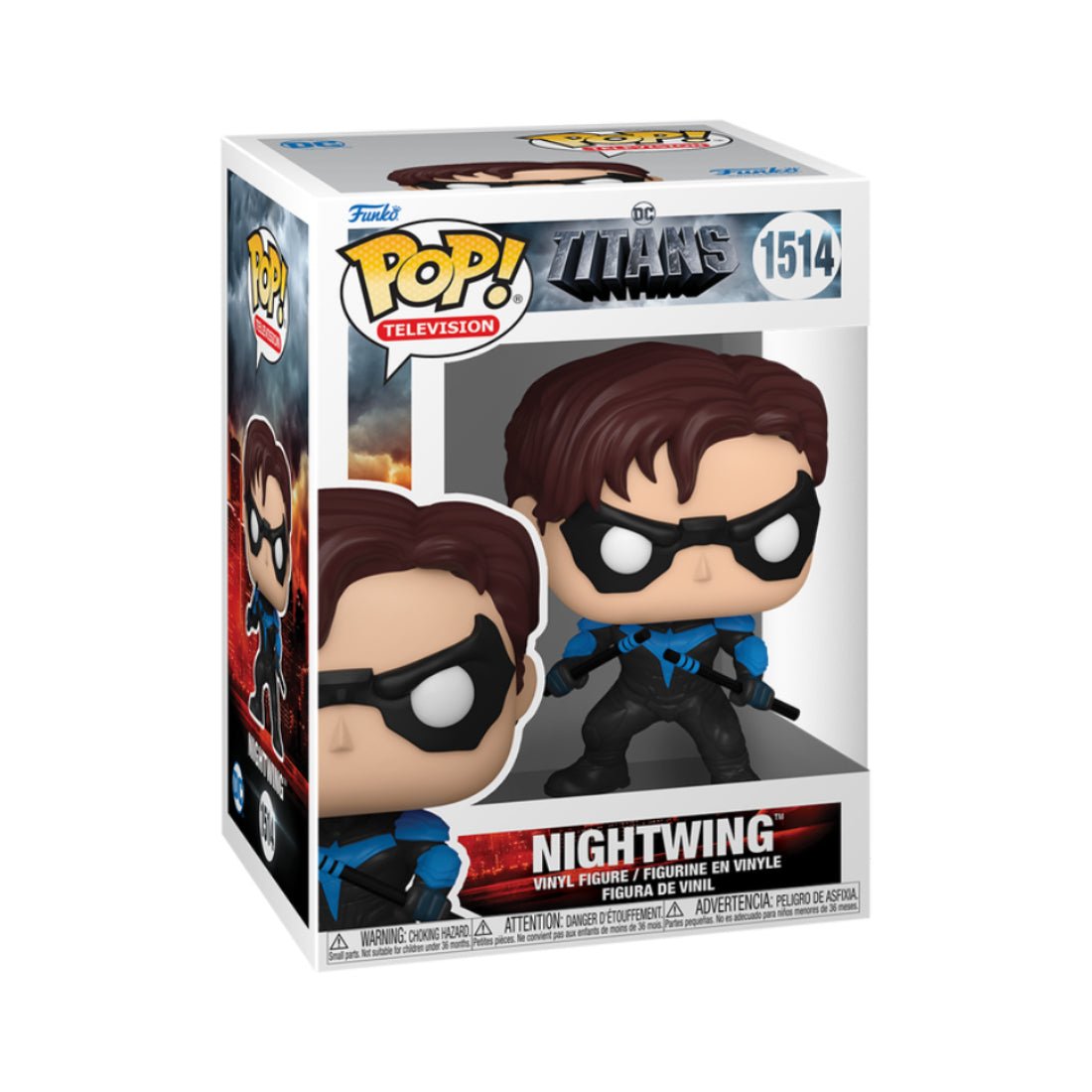 Funko Pop! Tv: Teen Titans Go - Nightwing #1514 - دمية - Store 974 | ستور ٩٧٤