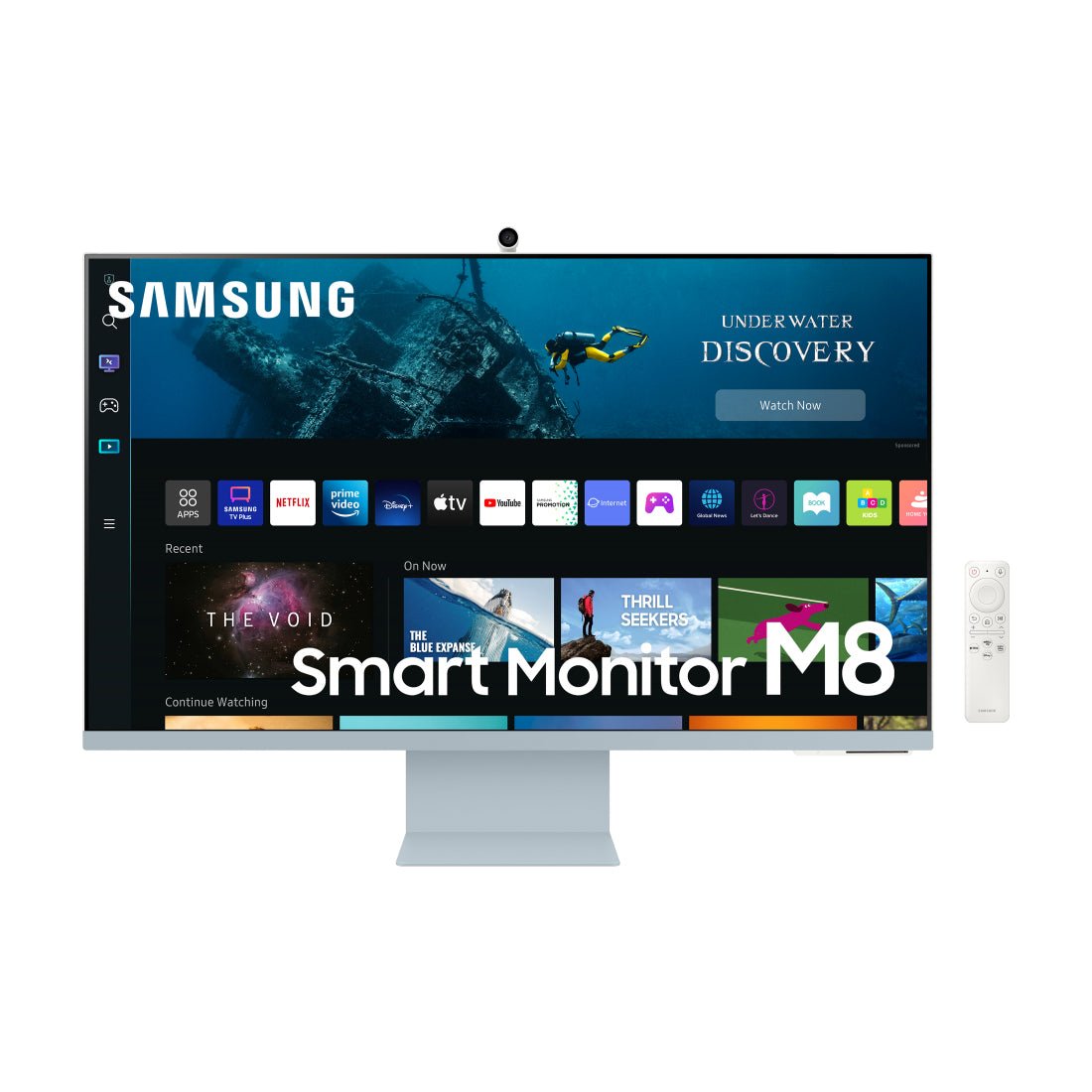 Samsung M8 32'' 60Hz UHD Flat Smart Monitor - Daylight Blue - شاشة - Store 974 | ستور ٩٧٤