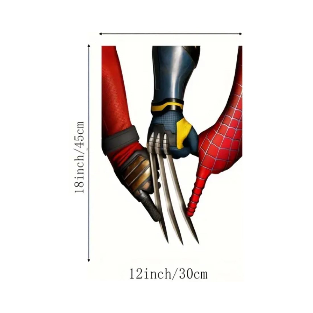 Heroes Deadpool & Wolverine Linen Garden Flag  (30.48x45.72CM) - علم - Store 974 | ستور ٩٧٤