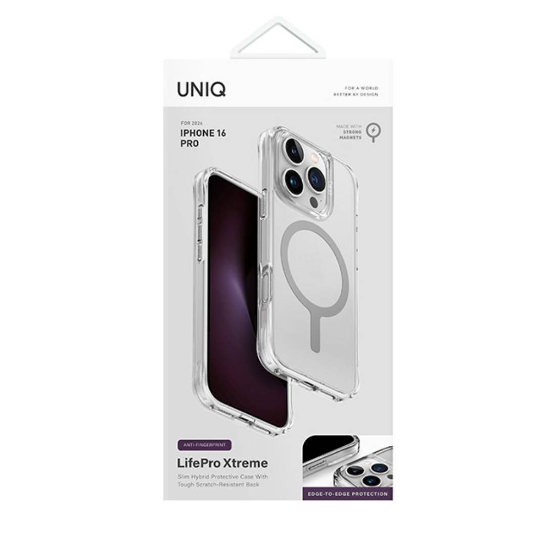Uniq Lifepro Xtreme Back Cover Mobile Case With Magsafe - IPhone 16 Pro - Frost Clear - أكسسوار - Store 974 | ستور ٩٧٤