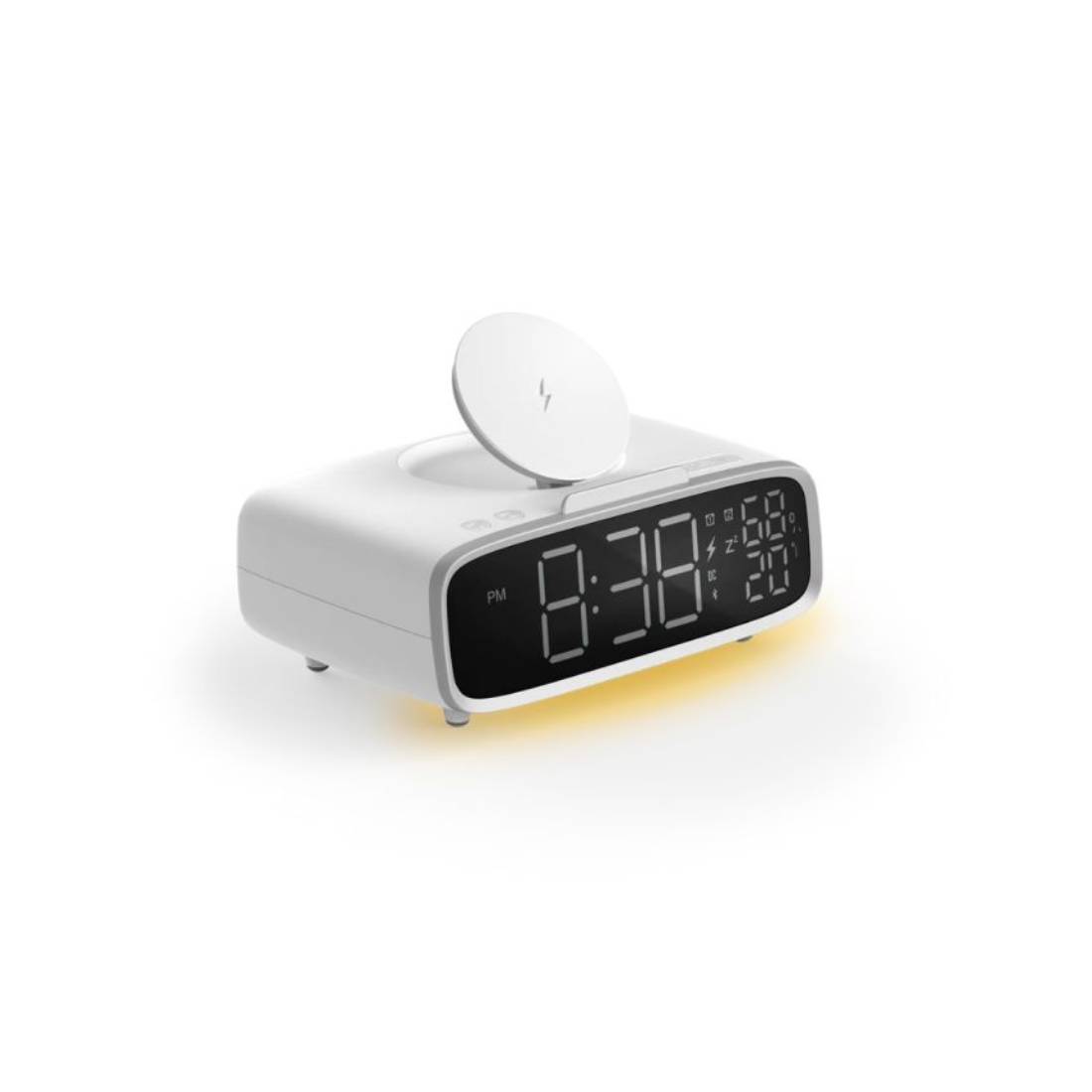 Momax Q.Clock 5 Clock Digital مع شاحن لاسلكي - Mmكber صot Momax Q.Clock 5 Clock Digital مع شاحن لاسلكي - Mmكber صot