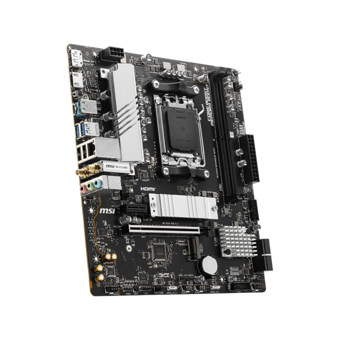 MSI B650 Bomber WIFI DDR5 AM5 AMD mATX Gaming Motherboard - اللوحة الأم - Store 974 | ستور ٩٧٤