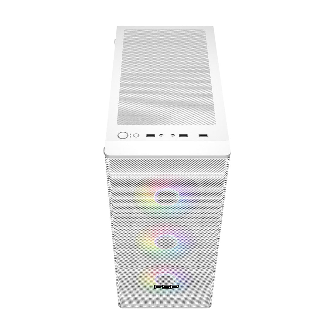 FSP CMT 196 ATX Mid Tower Case - White - صندوق FSP CMT 196 ATX Mid Tower Case - White - صندوق