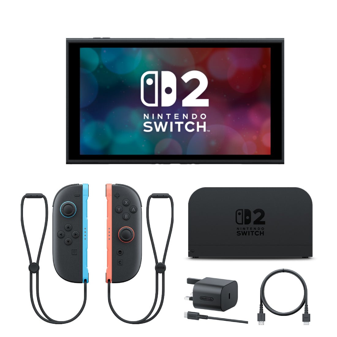 Nintendo Switch 2 Handheld Console + Mario Kart World - جهاز ألعاب