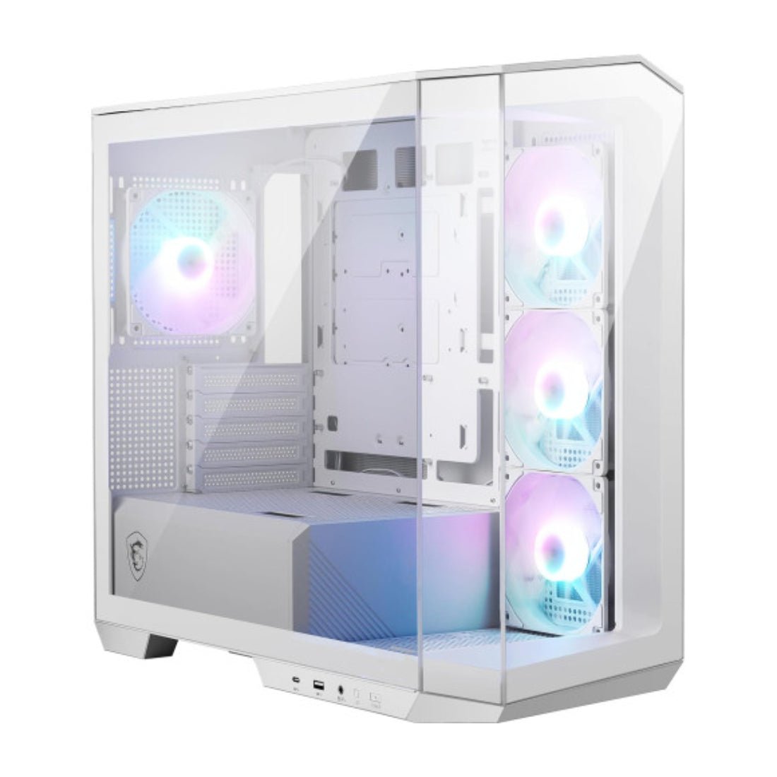 MSI MAG Pano M100R PZ Micro - ATX Tempered Glass Mid Tower Case - White - صندوق - Store974 Electronics WLL | ستور٩٧٤ للالكترونيات ذ.م.م