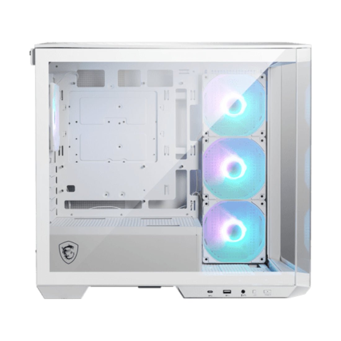 MSI MAG Pano M100R PZ Micro - ATX Tempered Glass Mid Tower Case - White - صندوق - Store974 Electronics WLL | ستور٩٧٤ للالكترونيات ذ.م.م