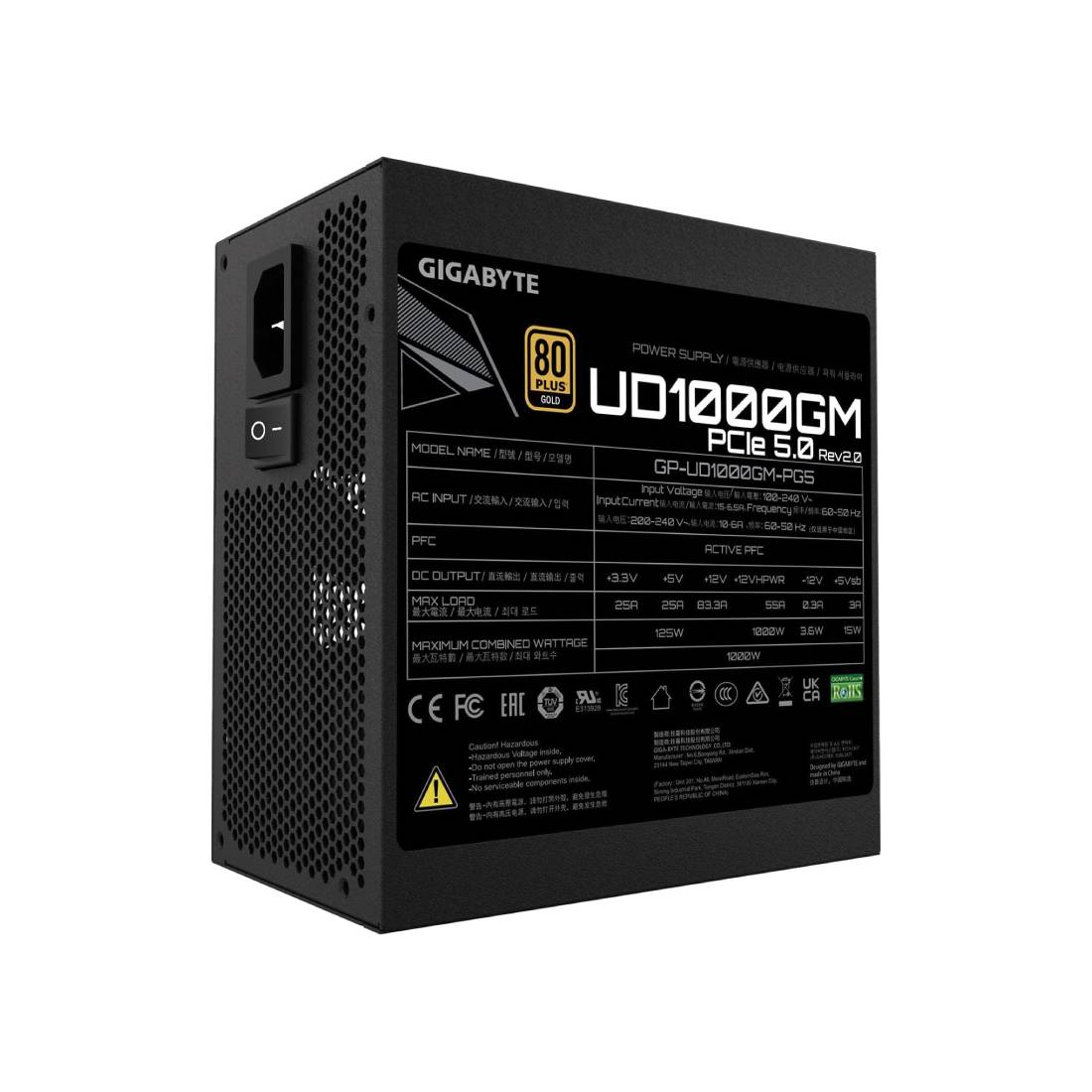 Gigabyte GP-UD1000GM 1000W 80+ Gold Fully Modular Power Supply - مزود الطاقة - Store 974 Electronics WLL  | ستور٩٧٤ للالكترونيات ذ.م.م