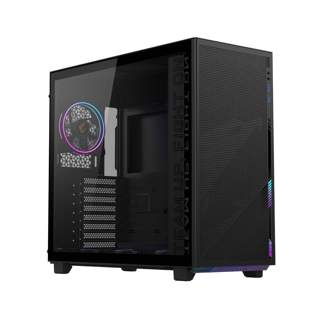 Gigabyte Aorus C400 ATX Glass Mid Case - Black - صnadoق Gigabyte Aorus C400 ATX Glass Mid Case - Black - صnadoق