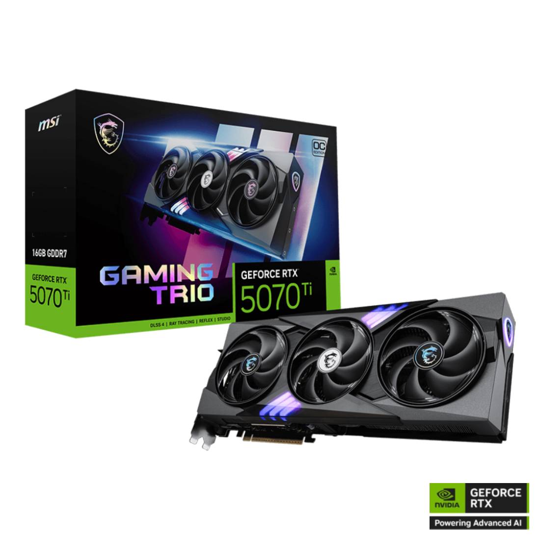  MSI GeForce RTX™ 5070 Ti 16G GAMING TRIO OC Graphics Card - ﻛﺮت اﻟﺸﺎﺷﺔ - Store 974 Electronics WLL  | ستور٩٧٤ للالكترونيات ذ.م.م
