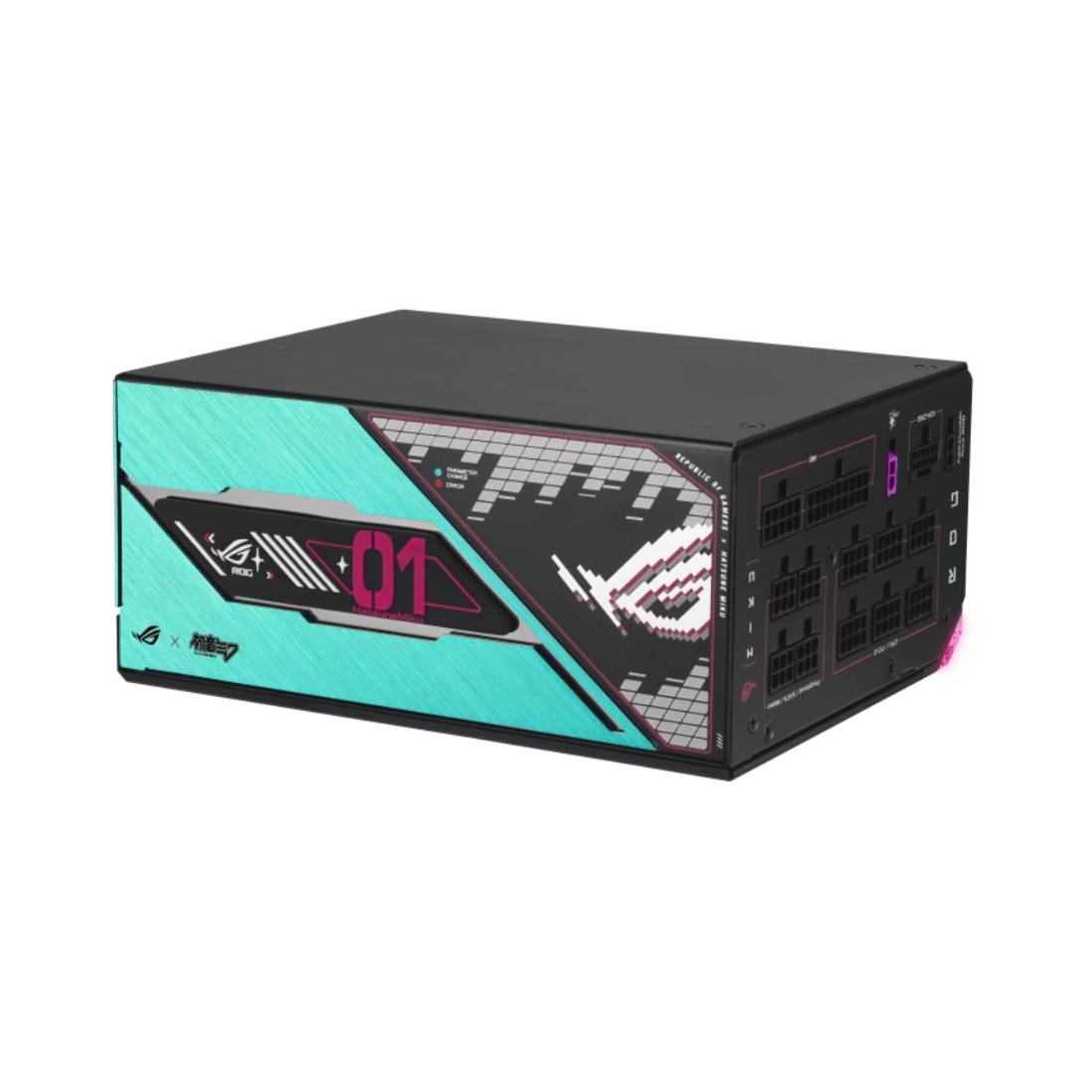 ASUS ROG Thor 1200W Platinum Power Supply- Hatsune Miku Edt - مزود الطاقة ASUS ROG Thor 1200W Platinum Power Supply- Hatsune Miku Edt - مزود الطاقة