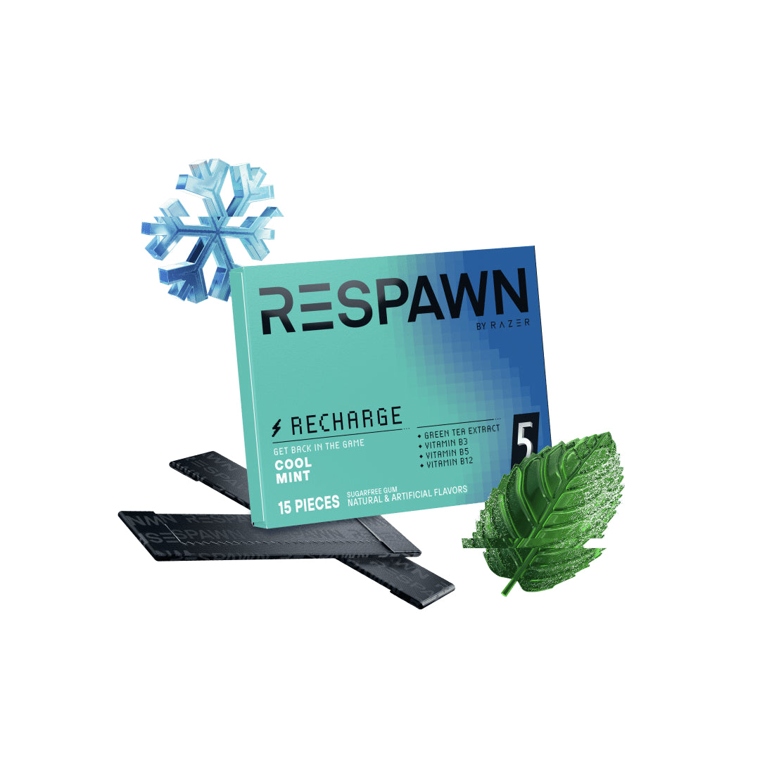 Respawn Cool Mint Chewing Gum - علكة Respawn Cool Mint Chewing Gum - علكة