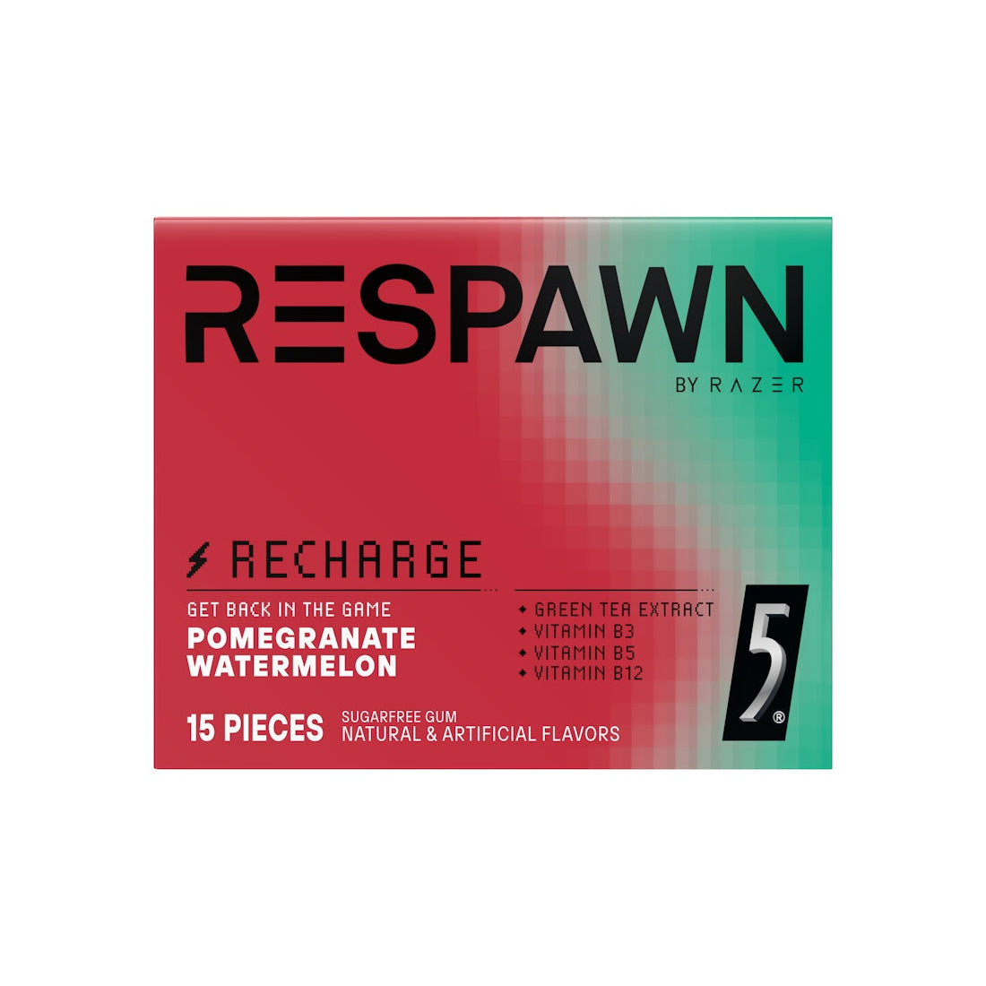 Respawn Pomegranate Watermelon Chewing Gum - علكة Respawn Pomegranate Watermelon Chewing Gum - علكة