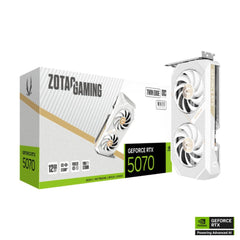 Zotac Gaming RTX 5070 Twin Edge OC 12GB -White Edt- كرت الشاشة