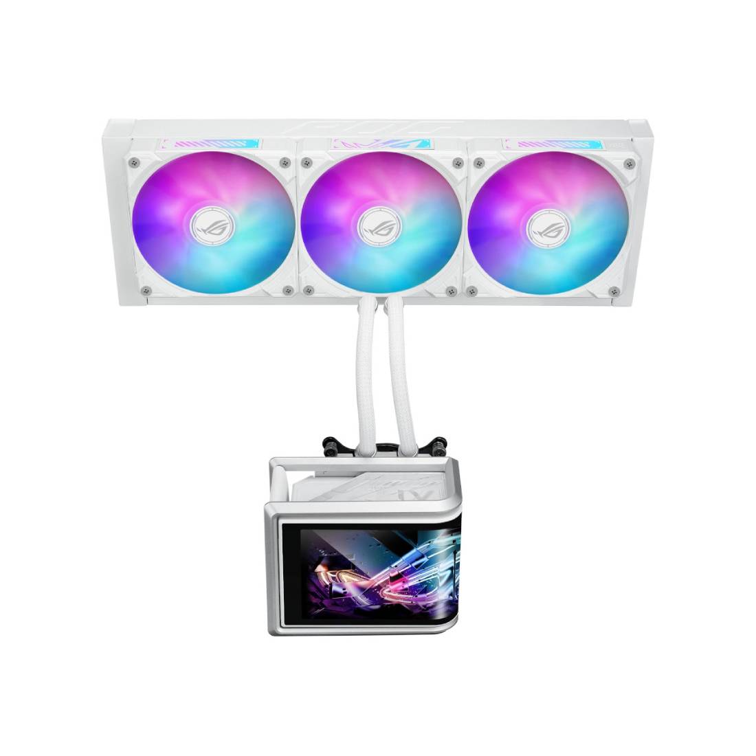 Asus ROG RYUO IV SLC III 360 ARGB Liquid Cooler - White - مبرد