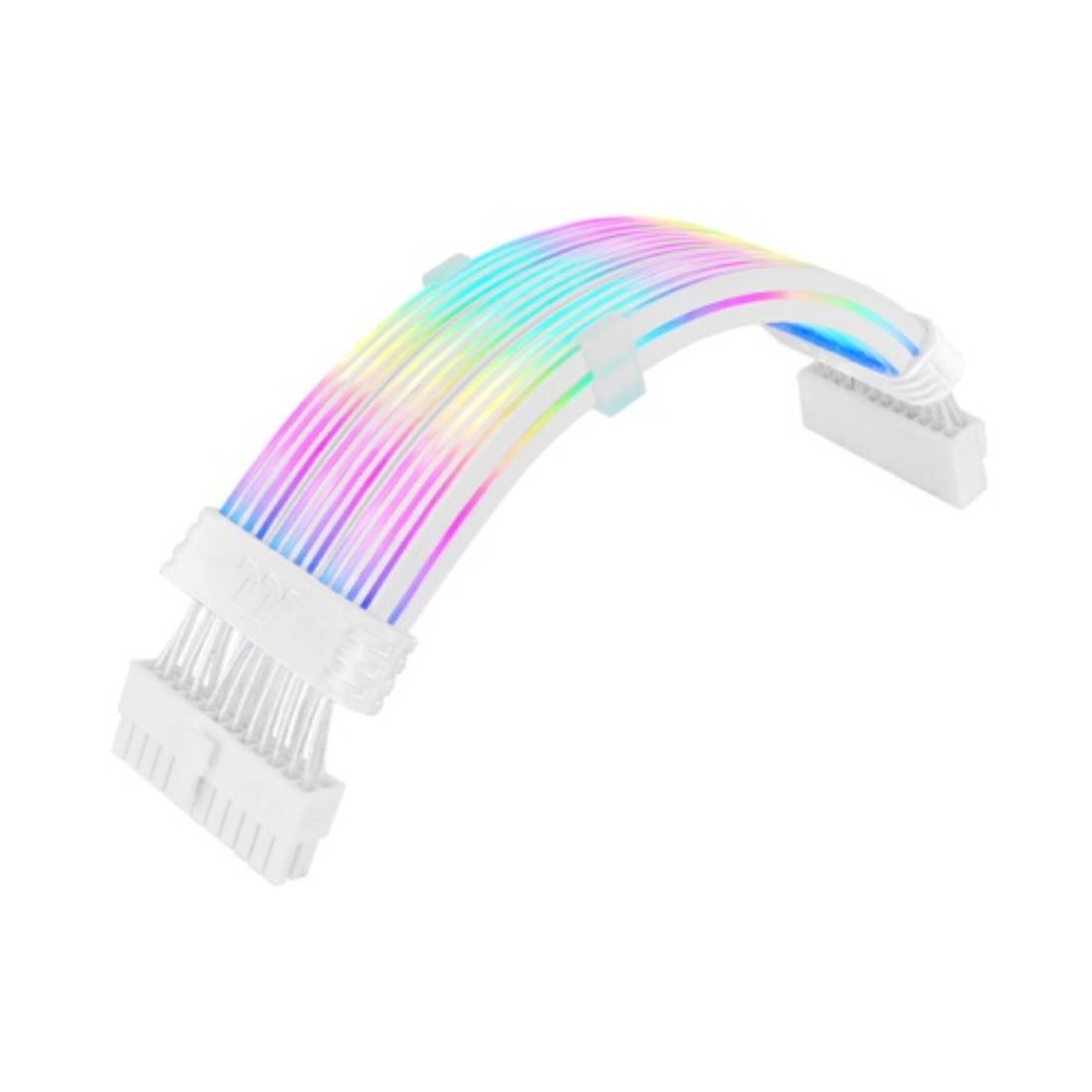 Thermaltake Strimer 24 Pin Argb Cable - Snow - أك ساتوراخت Thermaltake Strimer 24 Pin Argb Cable - Snow - أك ساتوراخت