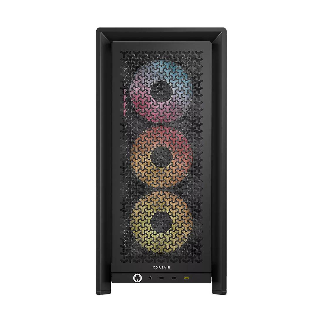 Corsair 4000 RS ARGB Frame Modular ATX Mid-Tower Case - Black - صندوق Corsair 4000 RS ARGB Frame Modular ATX Mid-Tower Case - Black - صندوق