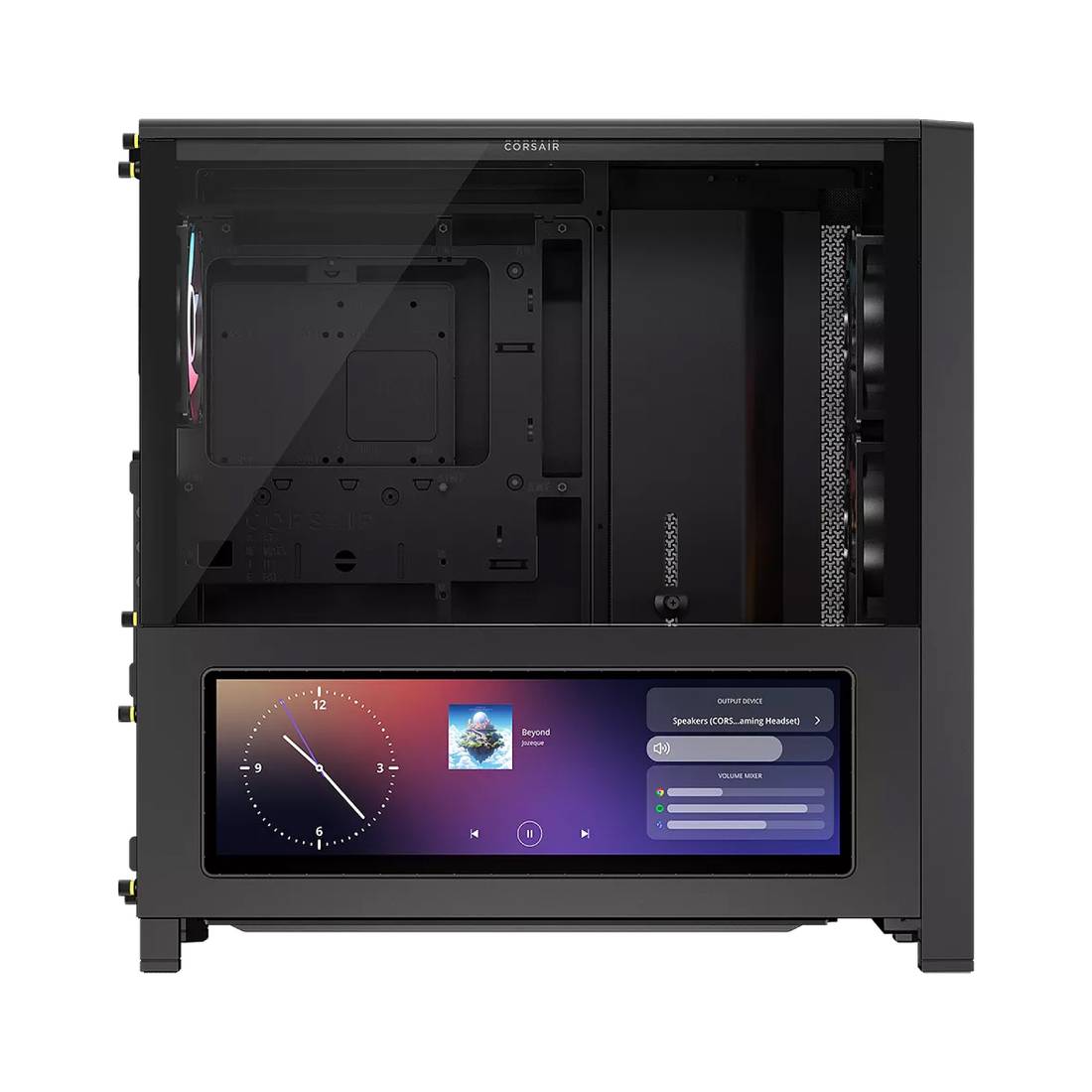 Corsair 4000 RS ARGB Frame Modular ATX Mid-Tower Case - Black - صندوق Corsair 4000 RS ARGB Frame Modular ATX Mid-Tower Case - Black - صندوق