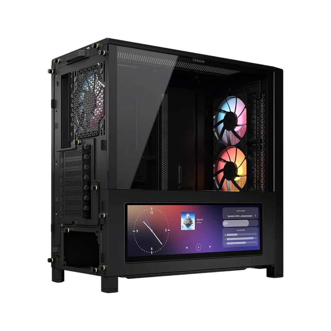 Corsair 4000 RS ARGB Frame Modular ATX Mid-Tower Case - Black - صندوق Corsair 4000 RS ARGB Frame Modular ATX Mid-Tower Case - Black - صندوق